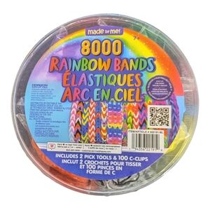 Made by Me! Rainbow Bands Kit 8000 Bands Yellow All Colors
